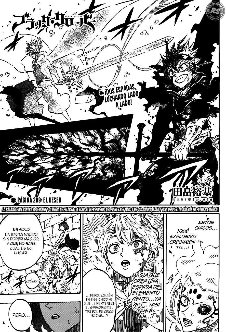 Black Clover: Chapter 209 - Page 1