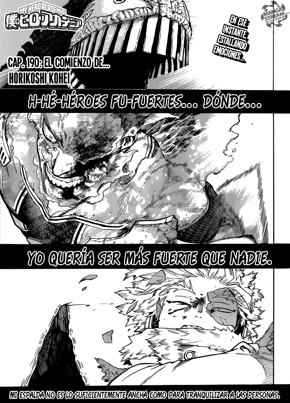 Boku no Hero Academia: Chapter 190 - Page 1