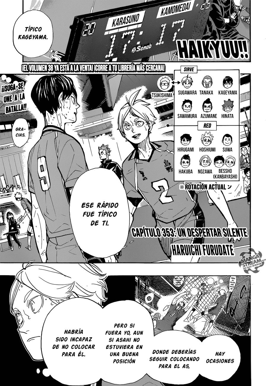 Haikyuu!!: Chapter 353 - Page 1