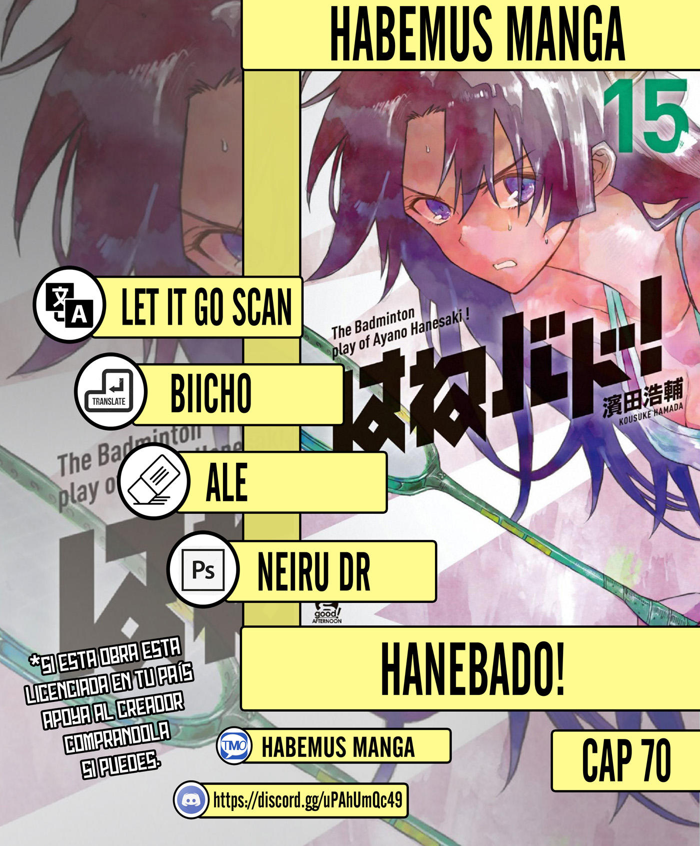 Hanebado!: Chapter 70-hahnf - Page 1