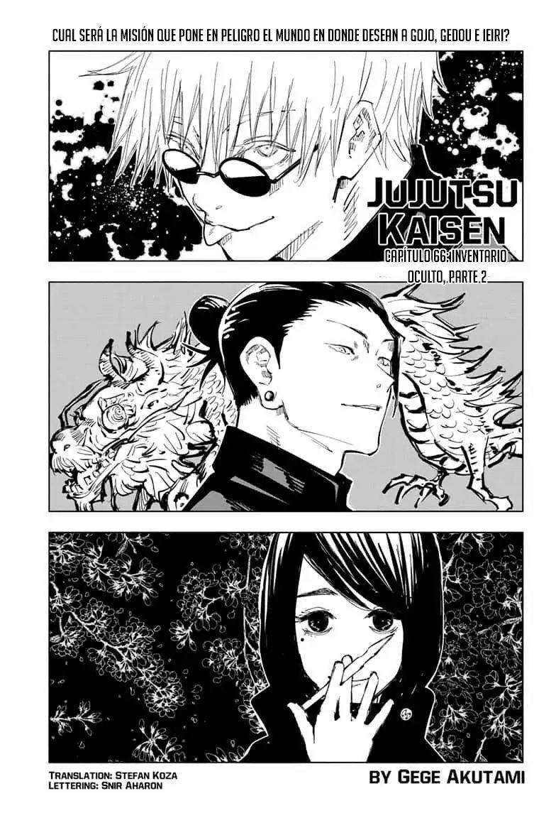 Jujutsu kaisen: Chapter 66 - Page 1