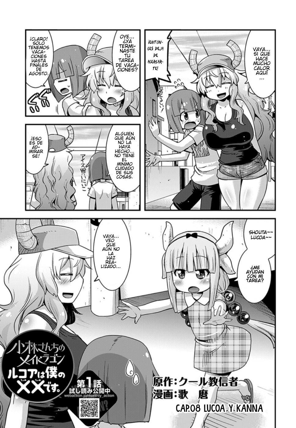 Kobayashi-san Chi no Maid Dragon: Lucoa wa Boku no xx Desu: Chapter 8-jzj9n - Page 1