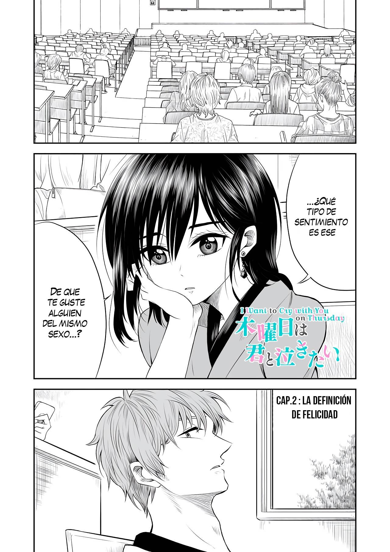 Mokuyoubi wa Kimi to Nakitai.: Chapter 2 - Page 1