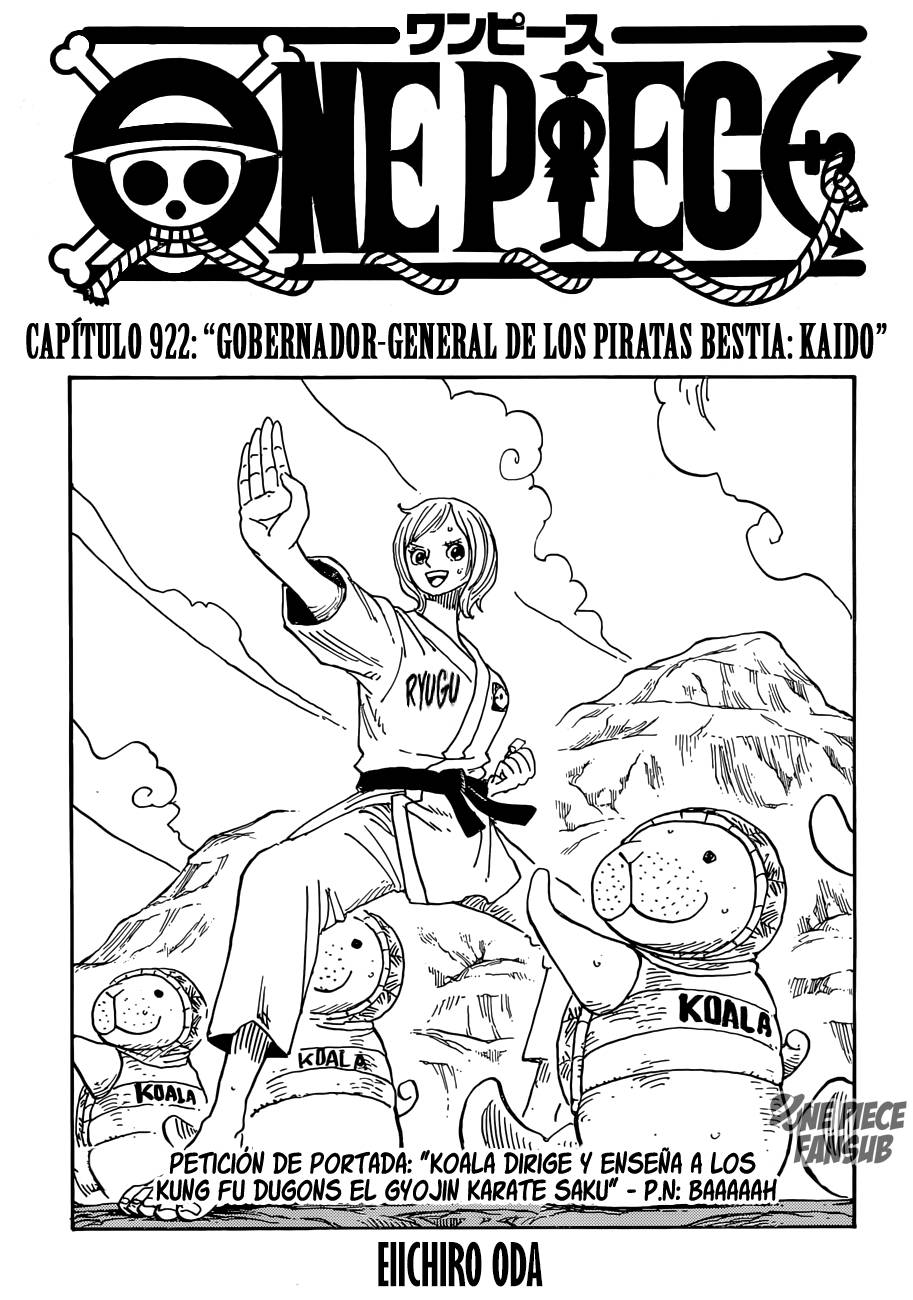 One Piece: Chapter 922 - Page 1