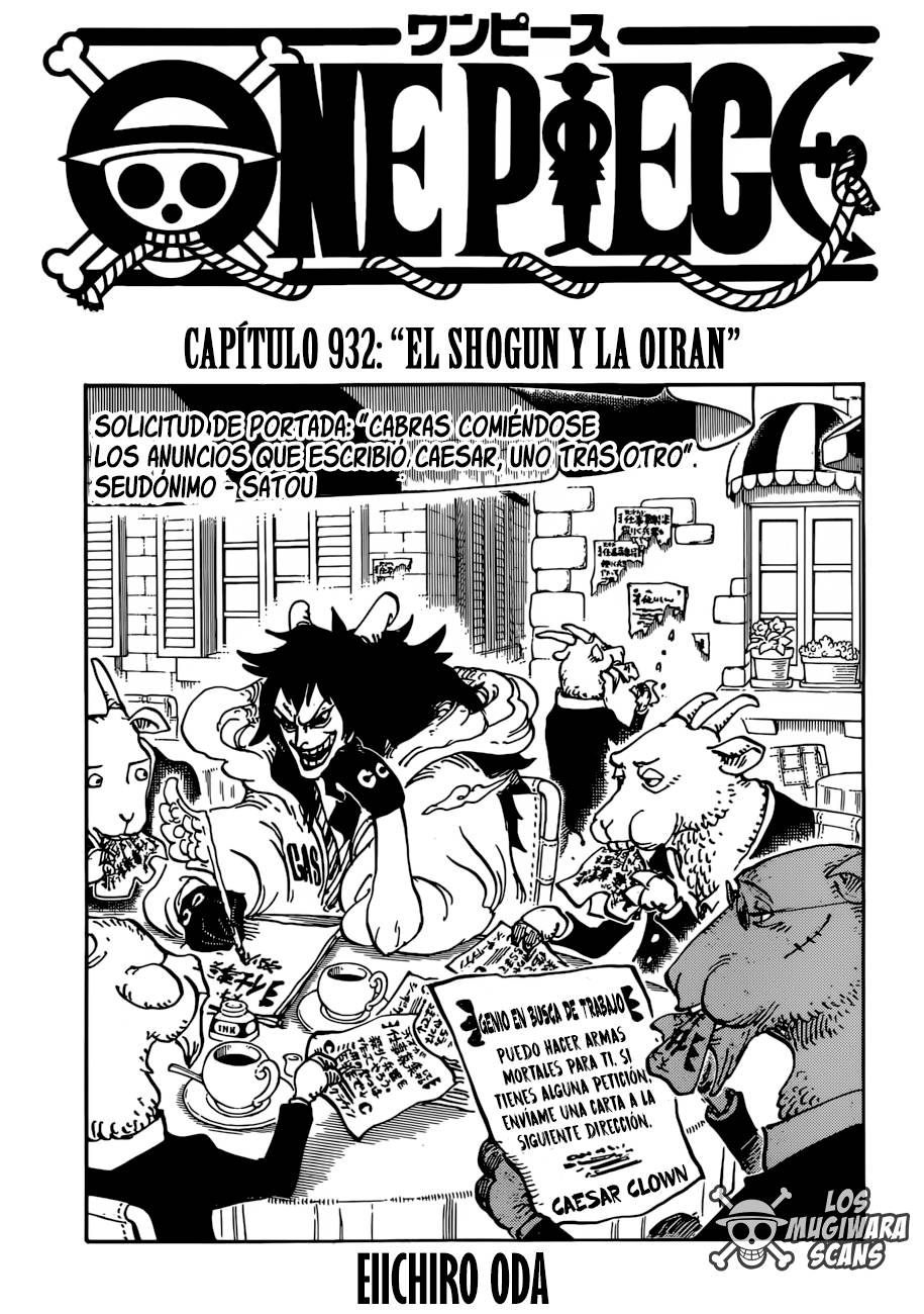 One Piece: Chapter 932 - Page 1